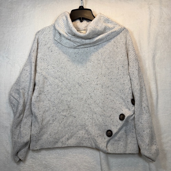 Jessica Simpson Sweater Womens Size Small Cream Turtleneck Cabincore Cozy - Picture 4 of 10